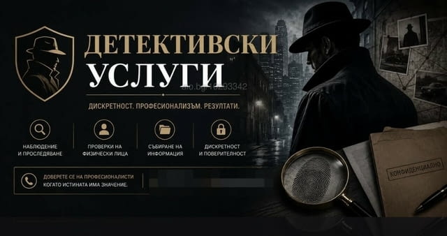 Детективски услуги София/ частен детектив София - професионални частни детективи- 24ч в денонощието!