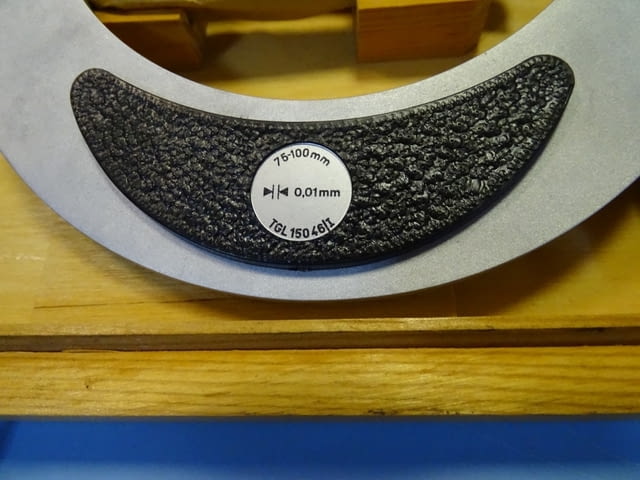Резбомер микрометричен DDR Suhl Thread Мicrometer 75-100mm, city of Plovdiv - снимка 4