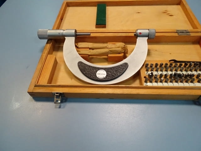 Резбомер микрометричен DDR Suhl Thread Мicrometer 75-100mm, city of Plovdiv - снимка 5