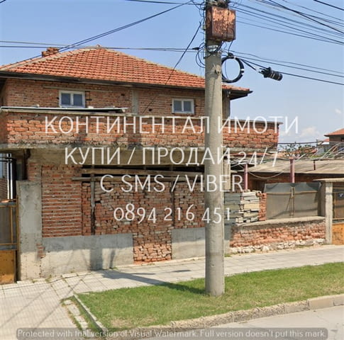 Кодг 62945. Двуетажна тухлена къща 150м2 с двор 600м2 с гараж. Първият етаж е на метър над земята, п - снимка 3