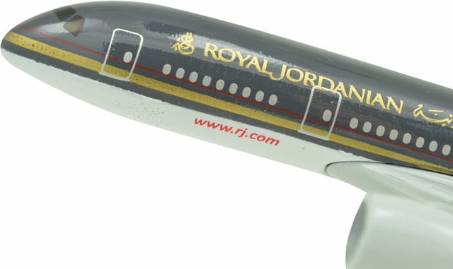 Boeing 787 самолет модел макет Royal Jordanian красив модел черен пътешествие екскурзия полет пилот - снимка 6