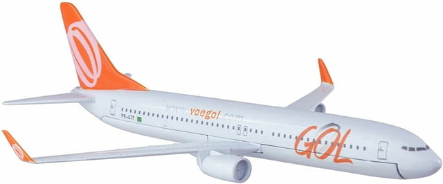 Бойнг 737 самолет модел макет Gol метален лайнер Voegol Brazil Латинска Америка карнавал фиеста джун - снимка 3