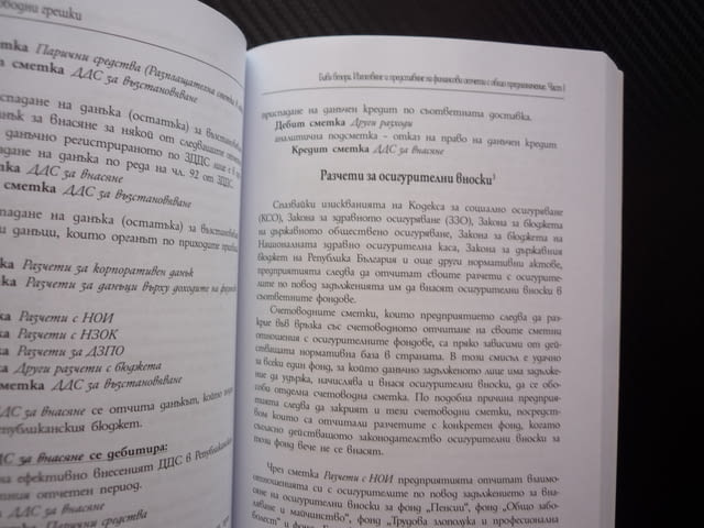 Защита от счетоводни грешки Наръчник Христо Досев счетоводство финансови отчети санкции годишен отче - снимка 2