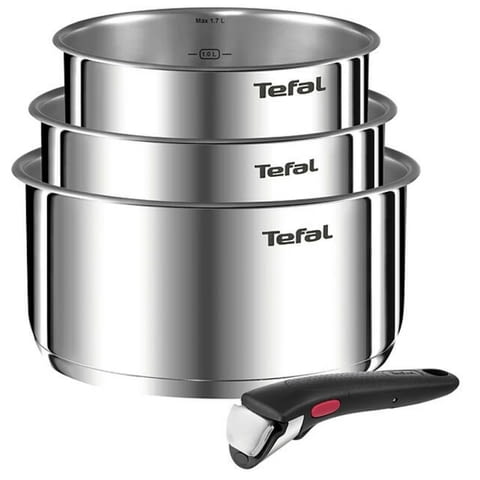 Комплект тигани и тенджери, Tefal L8964S44 SET 4PCS ING6 EMOTION SS POL GB - снимка 1