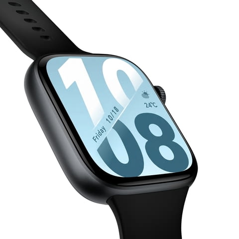Часовник, Honor Watch X5i Standard BT 8MB+128MB Black Black Silicone Strap - снимка 2