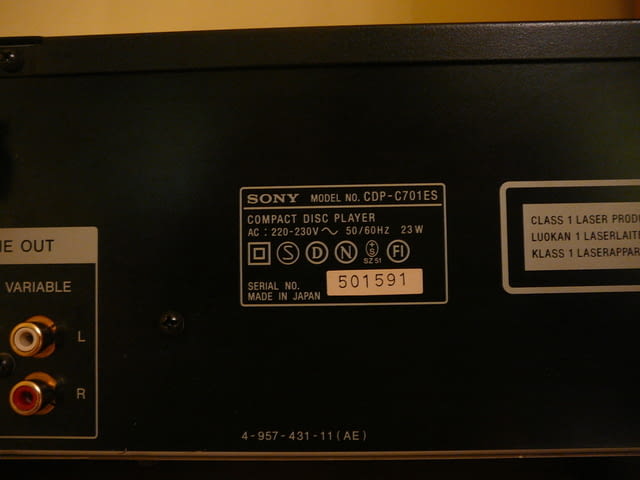 Sony cdp-c701es - град Пазарджик | Ресийвъри / Усилватели - снимка 10