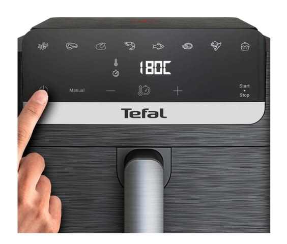 Уред за здравословно готвене, Tefal EY8618E0 Easy Fry Mega Compact Blk Eu - снимка 2