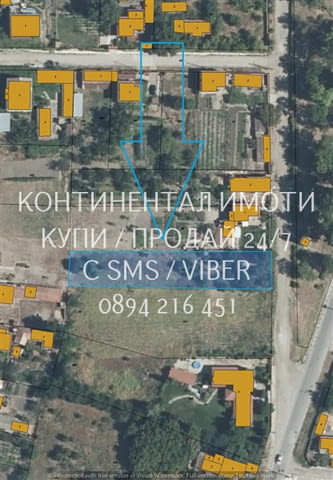 КОД 63213. Голям парцел 1380м2 с вода, ток (+трифазен ток), кладенец, помпа. В парцела има дървено б - снимка 1