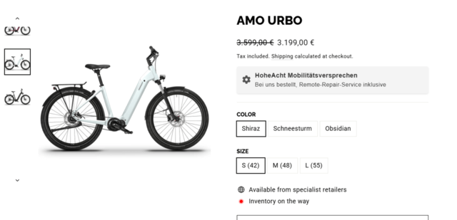 Електрическо колело HoheAcht AMO Urbo Премиум City E-Bike – НА 90 КМ (С оригинално зарядно!) - снимка 2