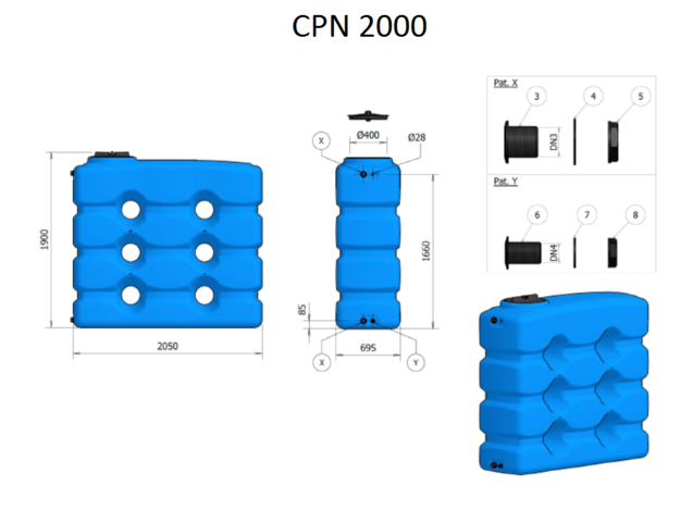 Полиетиленов резервоар - CPN 2000-Elbi - град София | Поливни Системи - снимка 2