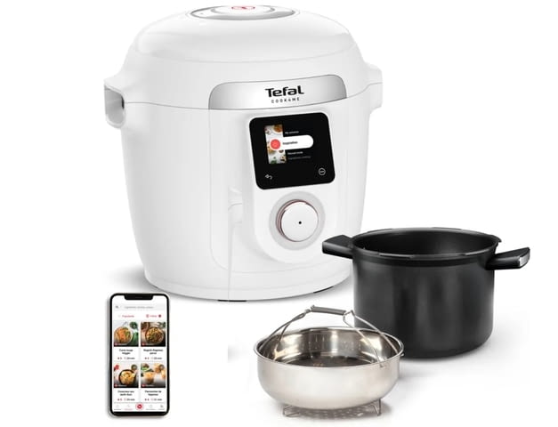 Мултикукър, Tefal CY9621F2 Epc Cook4Me 10In1 W/O Grid Wht, град Сандански - снимка 3