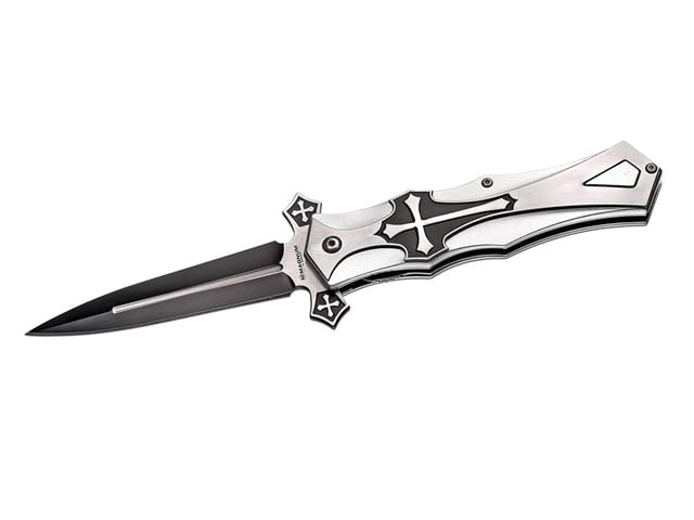 Böker Magnum stabiles Crusader Taschenmesser Kreuzdesign Kreuz Gothic - снимка 1