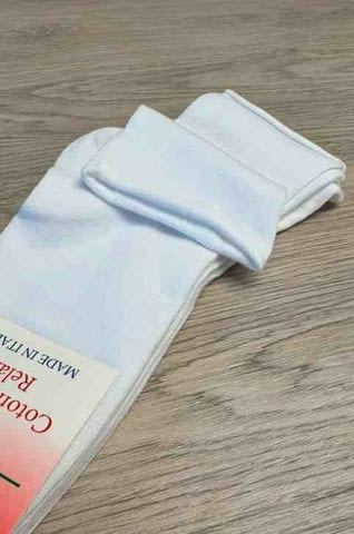 3чифта Mansue 35-40, 40-46 италиански 4 цвята памучни чорапи без ластик широки чорапи за диабетици - снимка 4