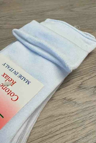 3чифта 35-40, 40-46 италиански черни, сини, сиви, бели дълги памучни чорапи без ластик за диабетици - снимка 4