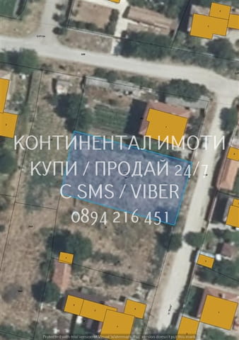 Код 63220. Дворно място 750 с лице 20м, на тиха улица, до къщи ток и вода, канализация близо до авто - снимка 1
