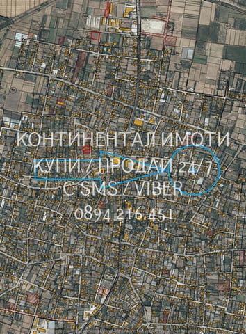 Код 63220. Дворно място 750 с лице 20м, на тиха улица, до къщи ток и вода, канализация близо до авто - снимка 3