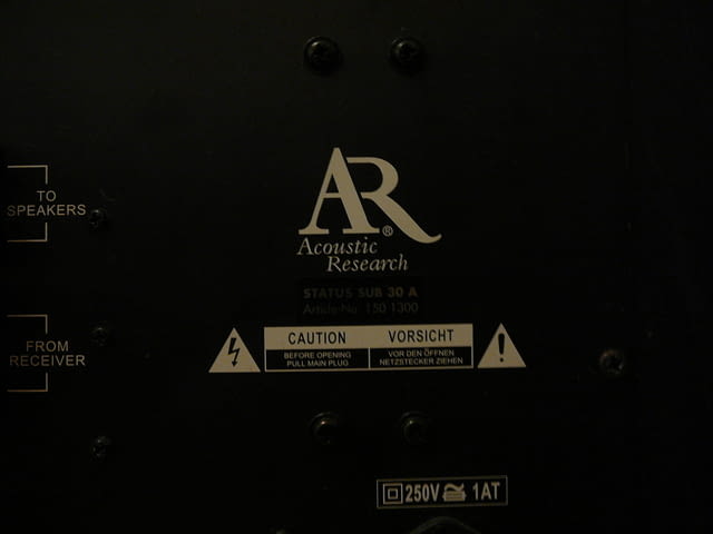 Acoustic research sub 30 a - град Пазарджик | Ресийвъри / Усилватели - снимка 8