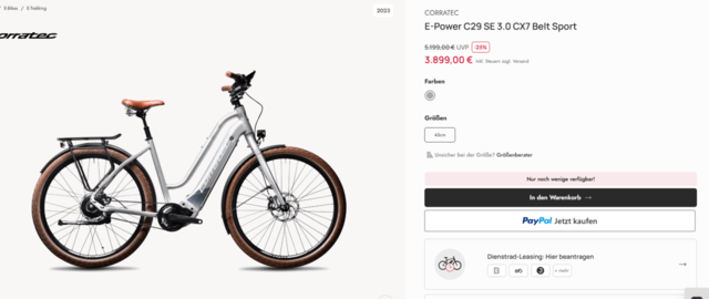 Електрическо Колело / Ебайк (E-bike) Corratec E-Power C29er Belt (2021) – С РЕМЪК, Нов внос + НОВО о - снимка 6