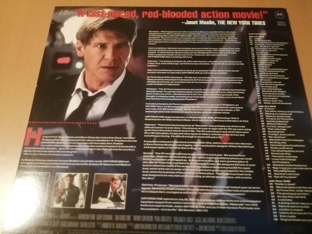 Air Force One - Harrison Ford - Laserdisk - село Куклен | Филми - снимка 2