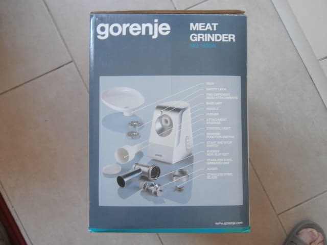Мощна Месомелачка Gorenje 1600W - град Варна | Дребна Техника - снимка 2
