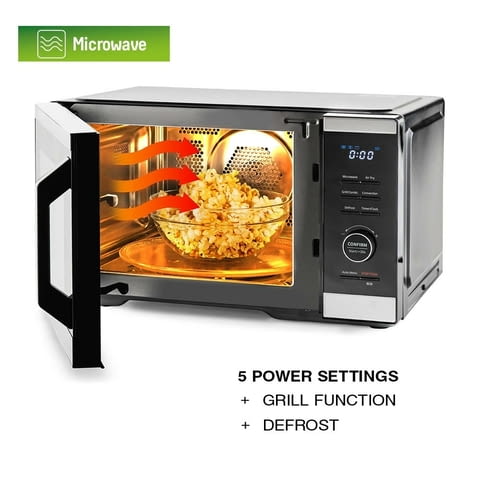 Микровълнова фурна 5в1 MUHLER MO-979 Air Plus, 27L, черна, дигитална - снимка 3
