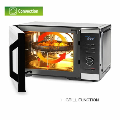 Микровълнова фурна 5в1 MUHLER MO-979 Air Plus, 27L, черна, дигитална - снимка 4