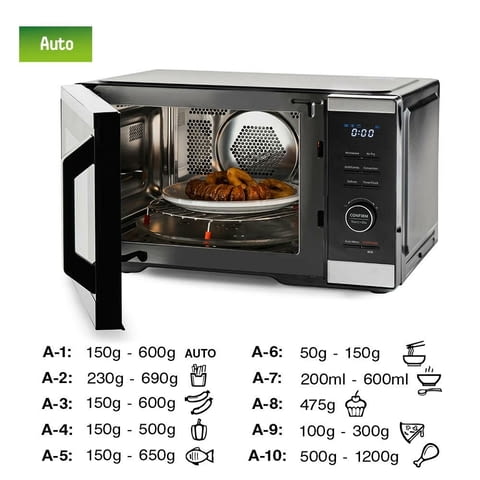 Микровълнова фурна 5в1 MUHLER MO-979 Air Plus, 27L, черна, дигитална - снимка 6