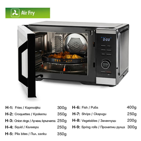 Микровълнова фурна 5в1 MUHLER MO-979 Air Plus, 27L, черна, дигитална - снимка 7