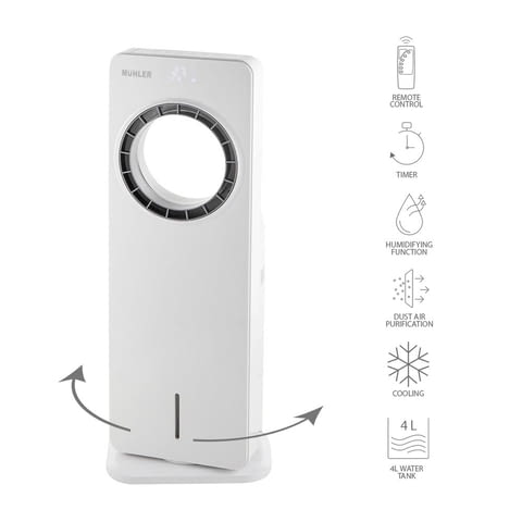 Мобилен охладител Muhler MC-4000, 65W, безвитлов, LED, 4 л, таймер - снимка 2