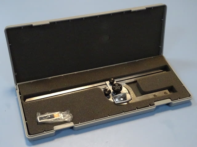 Машинен оптичен ъгломер Mitutoyo 187-908 bevel protractor set - снимка 1
