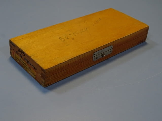 Микрометричен резбомер DDR VEB Suhl M-W Thread Мicrometer 0-25mm - снимка 6