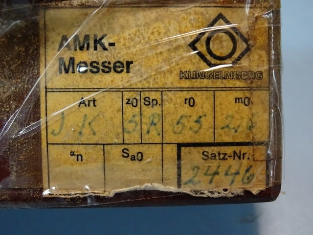 Комплект зъбонарезни ножове AMK-Messer JK, 5L, 5R, 55, M2, 6 klingelnberg - снимка 2