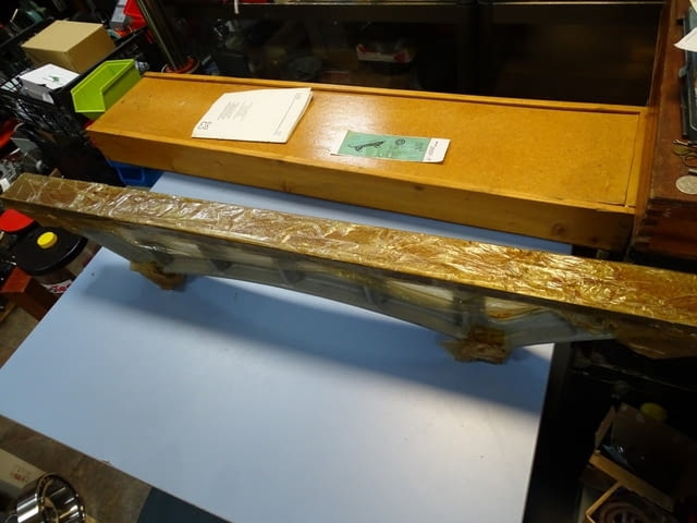 Проверовъчна линия ШМ-1000 cast iron strainght edge L-1000 mm - снимка 1