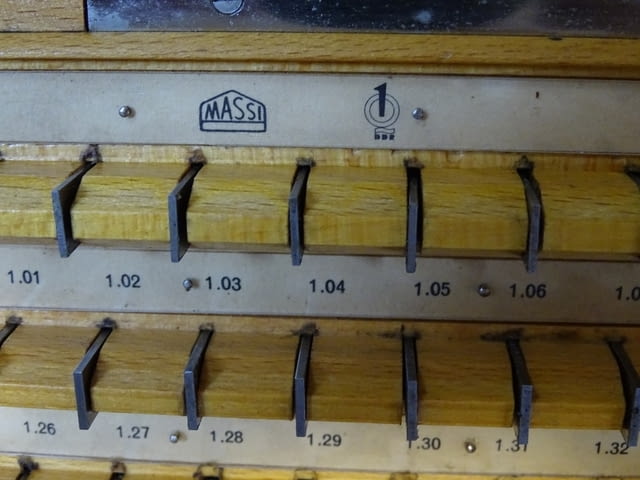 Комплект плоскопаралелни краечни мерки DDR MASSI Din 861 KL-1 - снимка 10