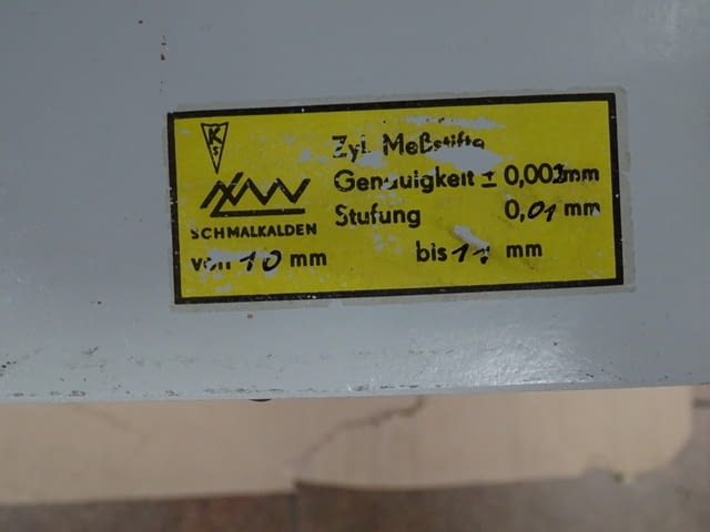 Комплект прецизни цилиндрични измервателни щифтове DDR VEB SCHMALKALDEN TGL 13620 LMW 10-20mm - снимка 8