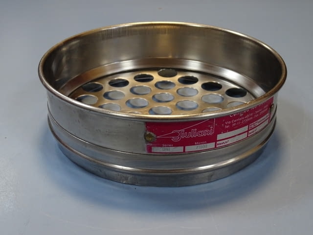 Лаболаторно сито GIULIANI uni 21000-23000 micron Ø200mm certified test sieve - снимка 1