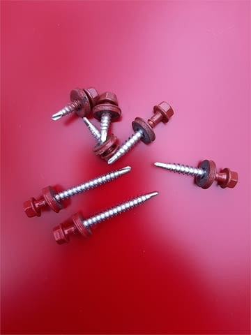 Покривна пластифицирана ламарина TR20x280-1120 RAL3011 L=3.2м в София - снимка 10