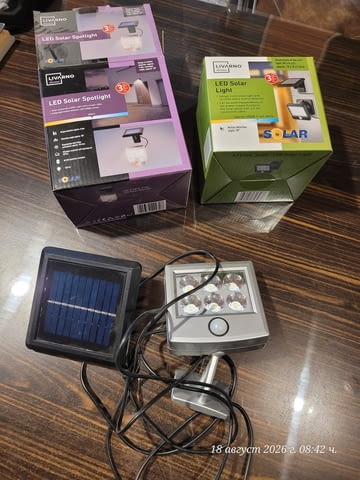 Соларни LED прожектори със сензор за движение (LED Solar Spotlight) - снимка 4