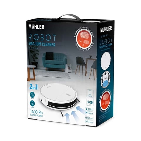 Прахосмукачка робот MUHLER Bobby 1, бяла 28 W - град Сандански | Прахосмукачки - снимка 11