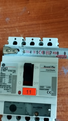 Автоматични Трифазни прекъсвачи GE Record Plus FD63 - 63A (General Electric) - снимка 12