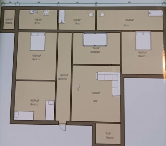 Продава етаж от къща в центъра 3-стаен, 140 м2, Тухла - град София | Апартаменти - снимка 4