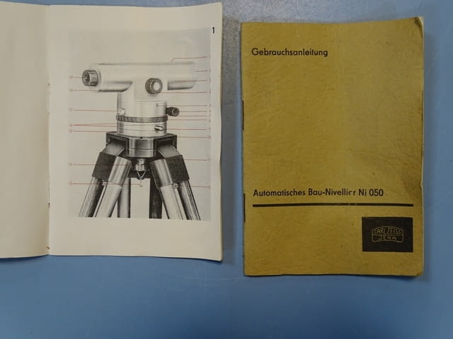 Компенсаторен оптичен нивелир Carl Zeiss Jena NI 050 DDR, city of Plovdiv - снимка 3