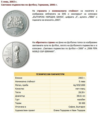 Монета 2006 Световно първенство по футбол, Германия сребърна, град Пловдив - снимка 1