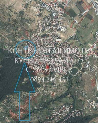 Код 70036. Парцел 3400м2 до регулацията с лице на асфалтирана улица 25м, лесен достъп. Подходящ за р - снимка 3