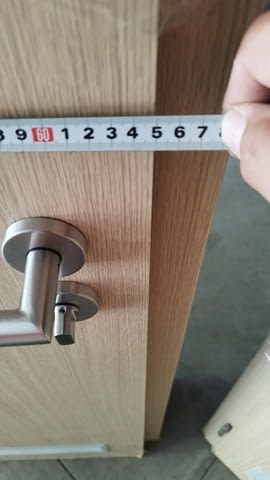 Итериорна врата - врати с каси и первази 65/200см сервизни с решетки леви 4бр - снимка 5