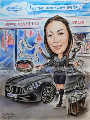Рисувам ръчно КАРИКАТУРИ, ШАРЖ с пастели и моливи., city of Sofia | Home & Garden - снимка 6