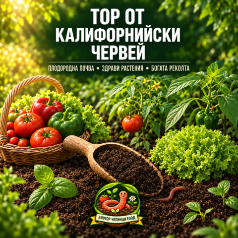🪱 ТОР ОТ КАЛИФОРНИЙСКИ ЧЕРВЕЙ – биохумус, тор от калифорнийски червей, вермикомпост тор, , тор - снимка 1