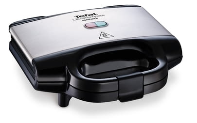 Сандвич мейкър, Tefal SM157236 Ultracompact white, grill plate, 700W, on/off, ready-cook button, LED - снимка 1