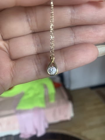 Колие с ест.диамант-Топ оферта, city of Vidin | Necklaces / Chains / Pendants - снимка 1
