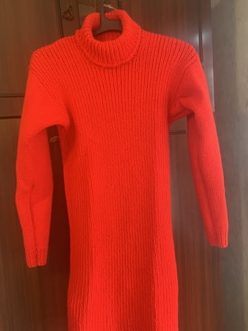 Дамска рокля-ръчно плетиво Autumn/Winter, Dress, XL - city of Vidin | Women’s Clothes - снимка 1